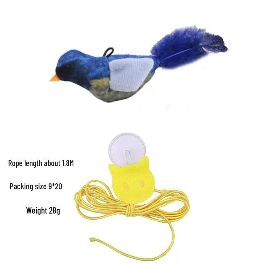 

Интерактивные игрушки для кошек: Автоматически качающаяся палка в виде пернатой птицы, прочная и устойчивая к укусам, со звуковым сопровождением для развлечения котят.