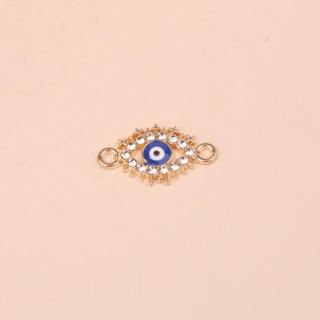 Evil Eye Bracelet & Earrings Set with Rhinestone Alloy