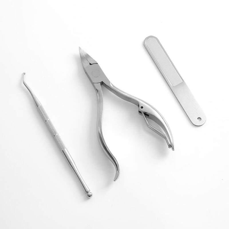 Remedy Ingrown Toenail Nail Nipper 3-piece Pedi Thick Toenail Clipper