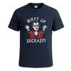 Was geht ihr Luschen Mann Grafik-Neuheit Lustiges Herren-T-Shirt Party-Geschenk T-Shirt Top