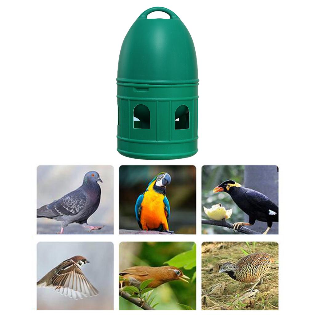 Parrot Water Dispenser with Handle Breeding Pigeon Drinker Waterer Bird Automatic Feeder for Parakeet Ducks Chicks Poultry Cage