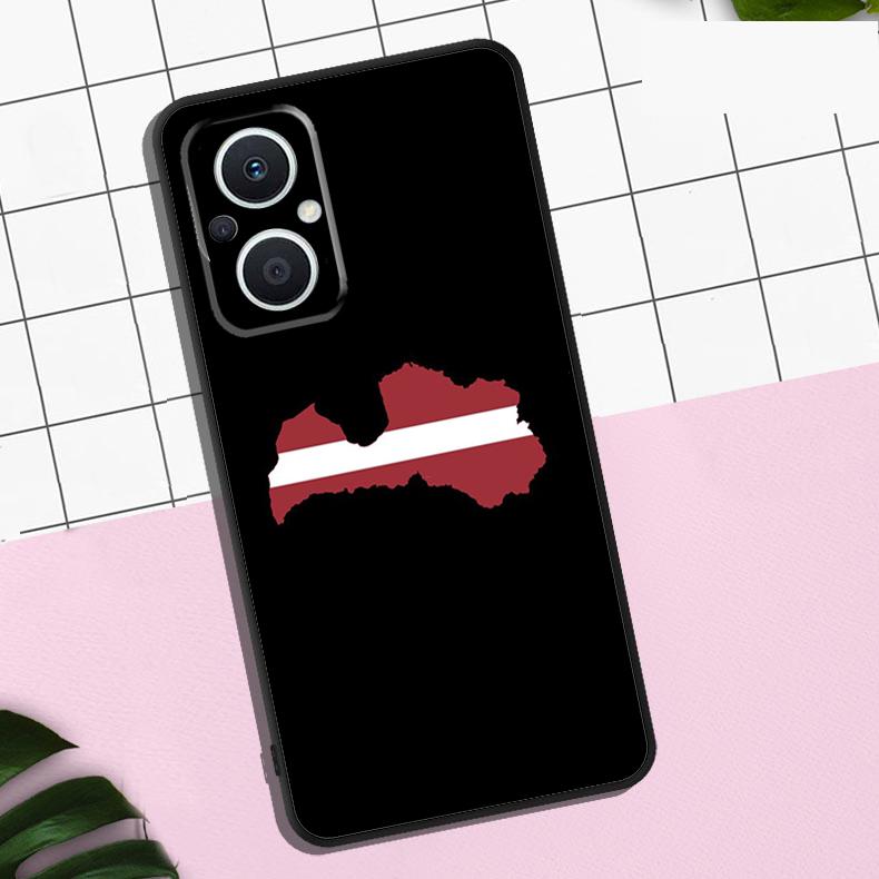 Latvia Flag Case For OPPO Reno 13F 12F 11F 8T 7 8 10 11 12 13 Pro OPPO Find X8 X6 Pro X3 X5 Lite Cover