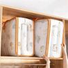 Foldable Transparent PVC Storage Bag with Handle Large Capacity Portable Organizer for Household Travel Cosmetics and Accessories