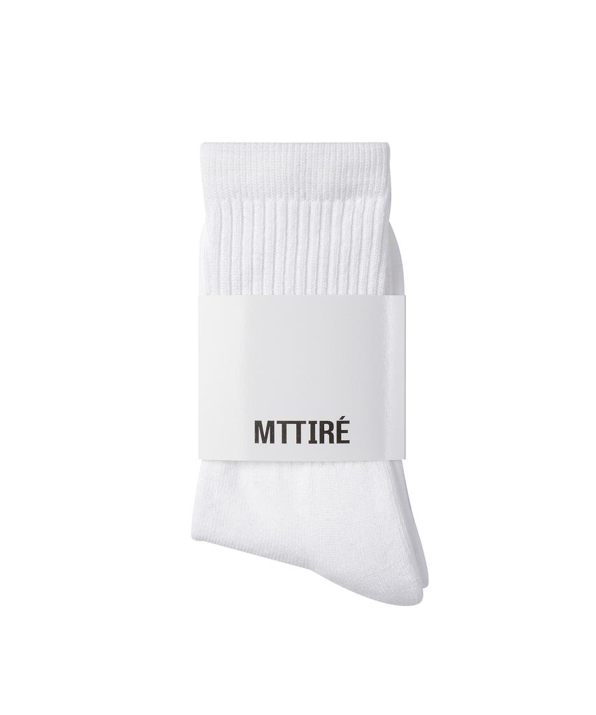Matile Basic Logo Socks / White,Black