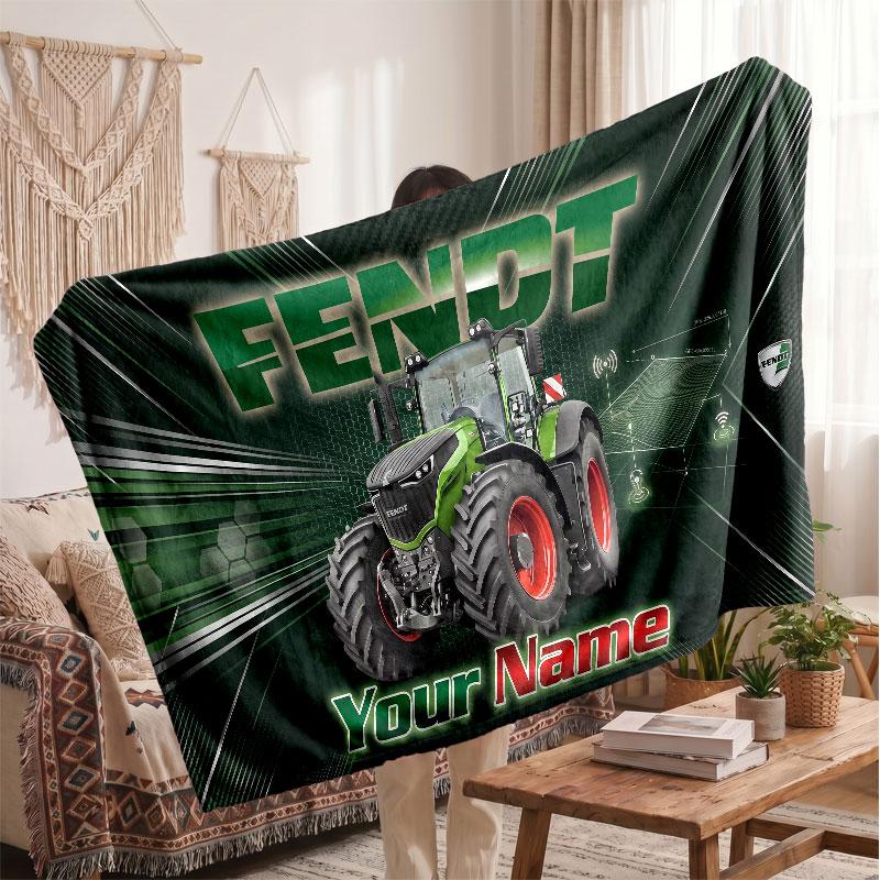 Coperta di Flanella Fendt, Testo Nome Personalizzato Morbida Coperta da Divano Decorazione per la Casa Regalo