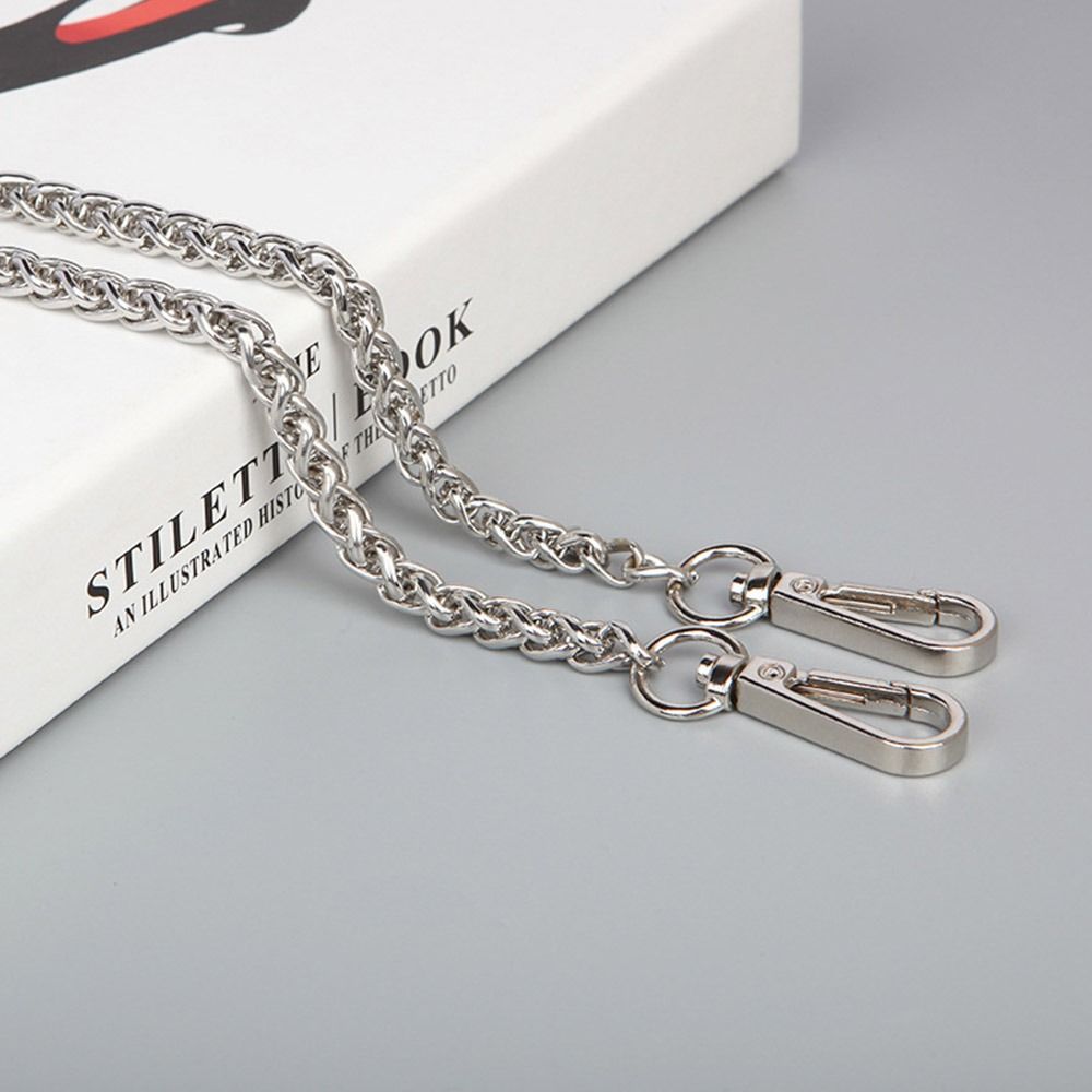 

60cm 120cm Golden Silvery Aluminum Chain Metal Chain Handle Replacement Chain For Jewelry Making Findings Bag Chain Strap 120cm