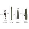 20pcs Carp Fish Accessories Leads Clip Professional Wear-resistant Quick Change Swivel Tail Rubber Reusable Fishing Tackle