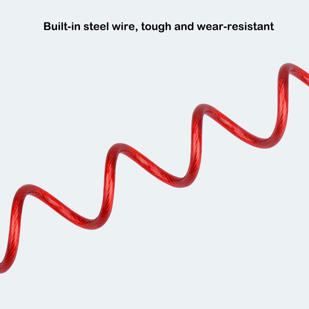 Steel Wire Strip Multipurpose Portable Rope Waterproof Protection Metal Port Strips Wear-Resistant Stable Motorcycle