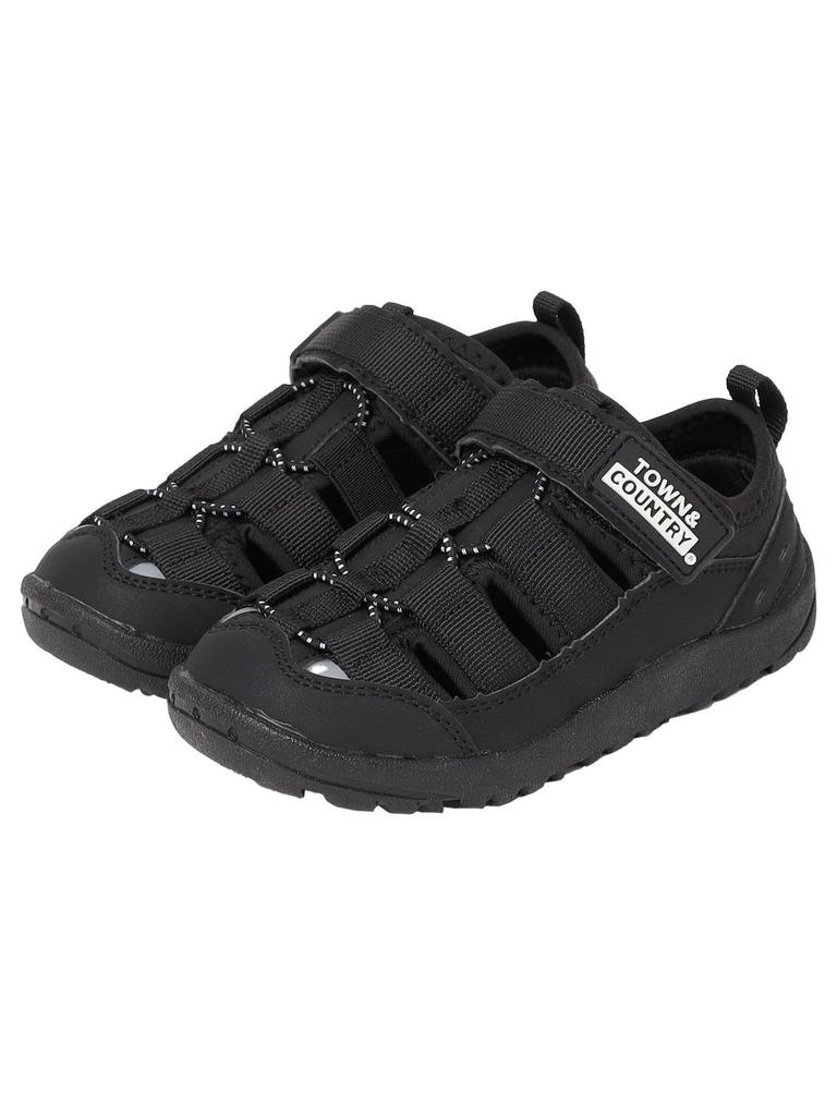 Ships Colors Drain Sandals (Kids) 235370004 Black 19