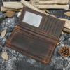 High Quality Zipper Long Purse Male Female Purse Wallet For 6inch Iphone Vintage Designer Men Women Leather Long Wallet