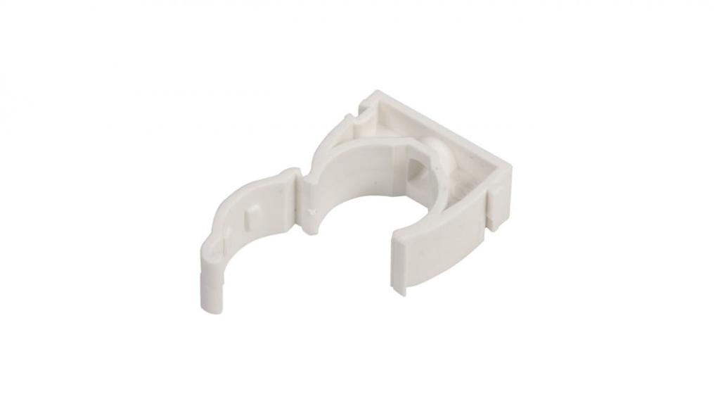 Closed Pipe Clamp 22mm White Uze-22 /100 Pcs/