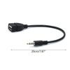 3.5mm 1/8 Inch AUX Audio Plug Male To USB 2.0 Female OTG Adapter Converter Cable for Playing Music with U-Disk In Car