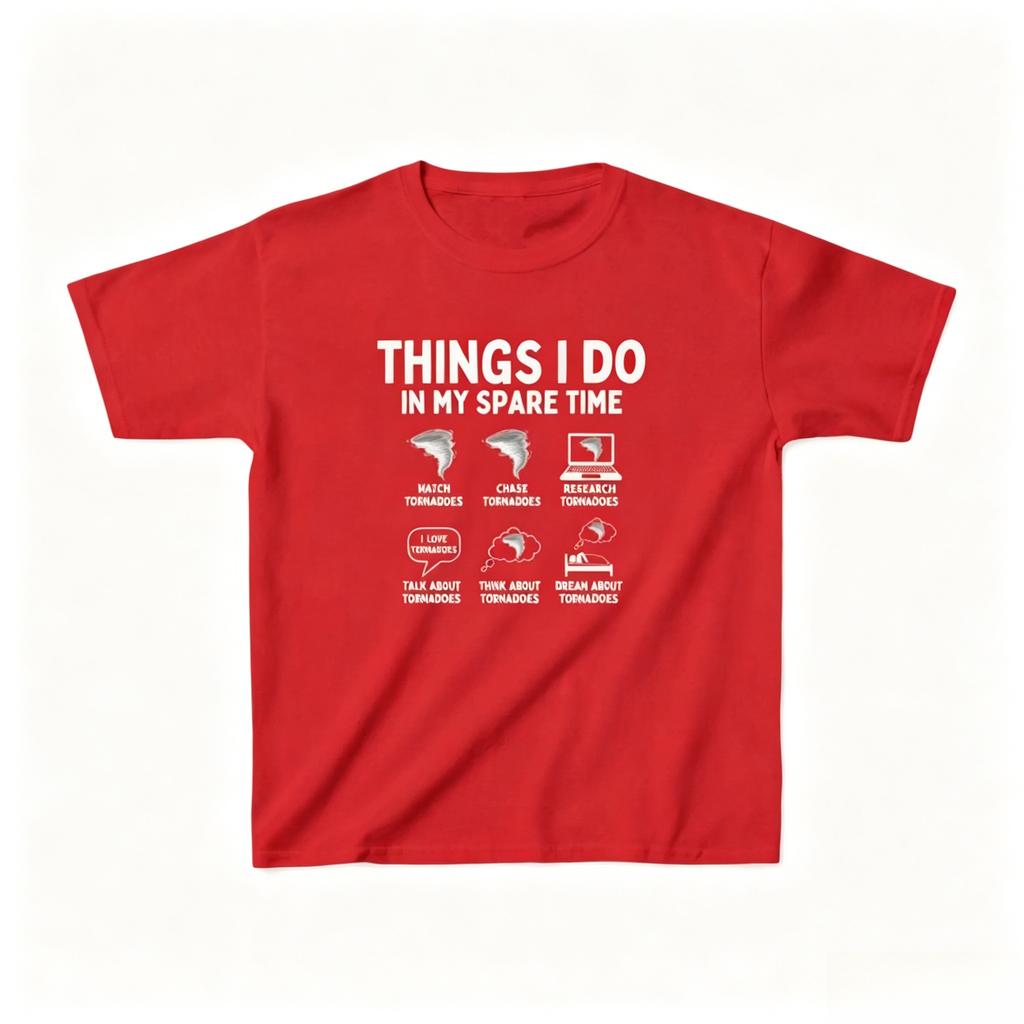 Mein Freizeit-Selbst-T-Shirt Für Tornadojäger Sturmjäger Wetter-T-Shirt (Geeignet für Unisex und Unisex)