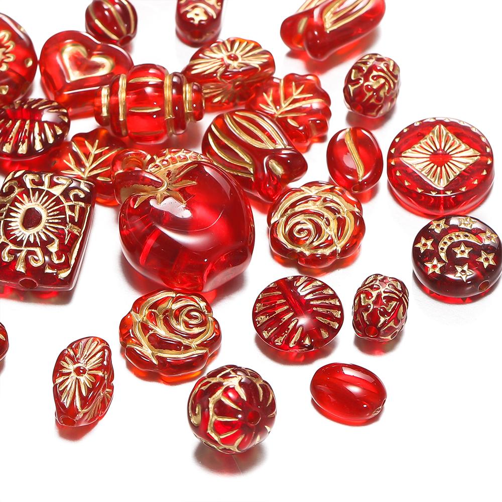 20g/Lot Mixed Classical Beads Acrylic Loose Spacer Bead for DIY Bracelet Beaded Material Jewelry Making Accessories Supplies