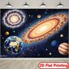 2D Plane, 1 Piece of Cosmic-themed Polyester Material Background Cloth, Suitable for Parties and Exhibitions