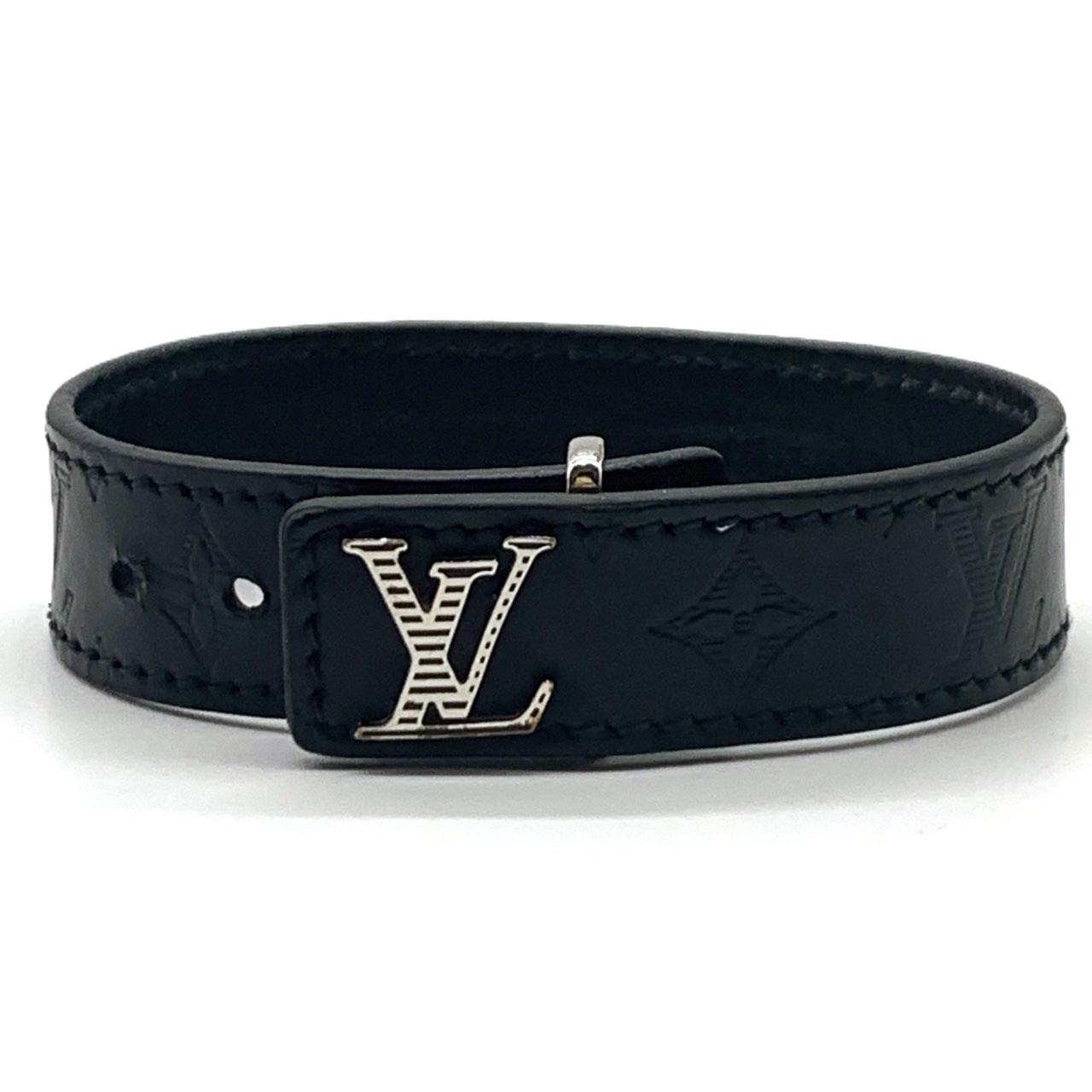 

Used LOUIS VUITTONbracelet black leather mens
