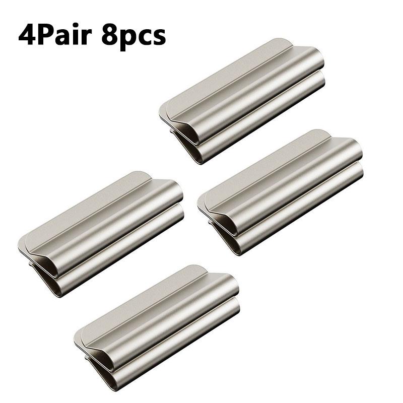 Magnetic Curtain Clips Drill-Free Strong Magnetic Curtain Clips Prevent Light Leaking for Living Room and Bedroom Curtains 5Pair