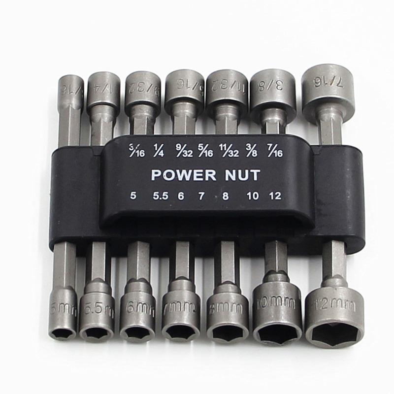 Powerful Socket Inner Hexagonal Wrench Hexagonal Handle Screwdriver Socket Extension Rod Pneumatic Screwdriver Insert Tool Set