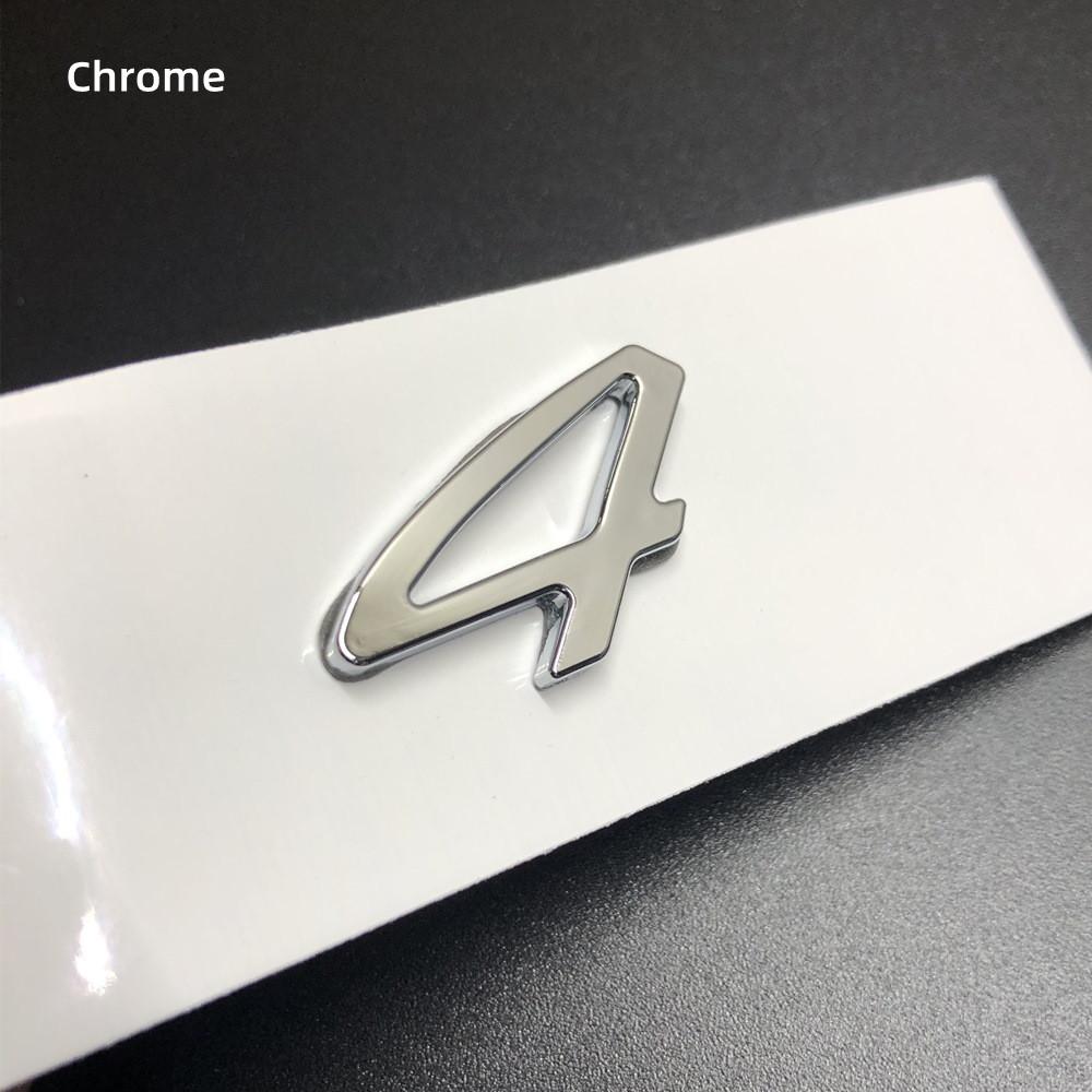 1Pc 3D Turbo 4 S Logo Car Emblem Accessories for Panamera Cayman Boxster Cayenne Macan