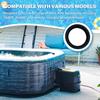 2Pcs Inlet & Outlet Seal Set For Intex Pure Spa, Gasket Between Connectors, Seals Gaskets for Simple Spa 11699 Ensure Seamless