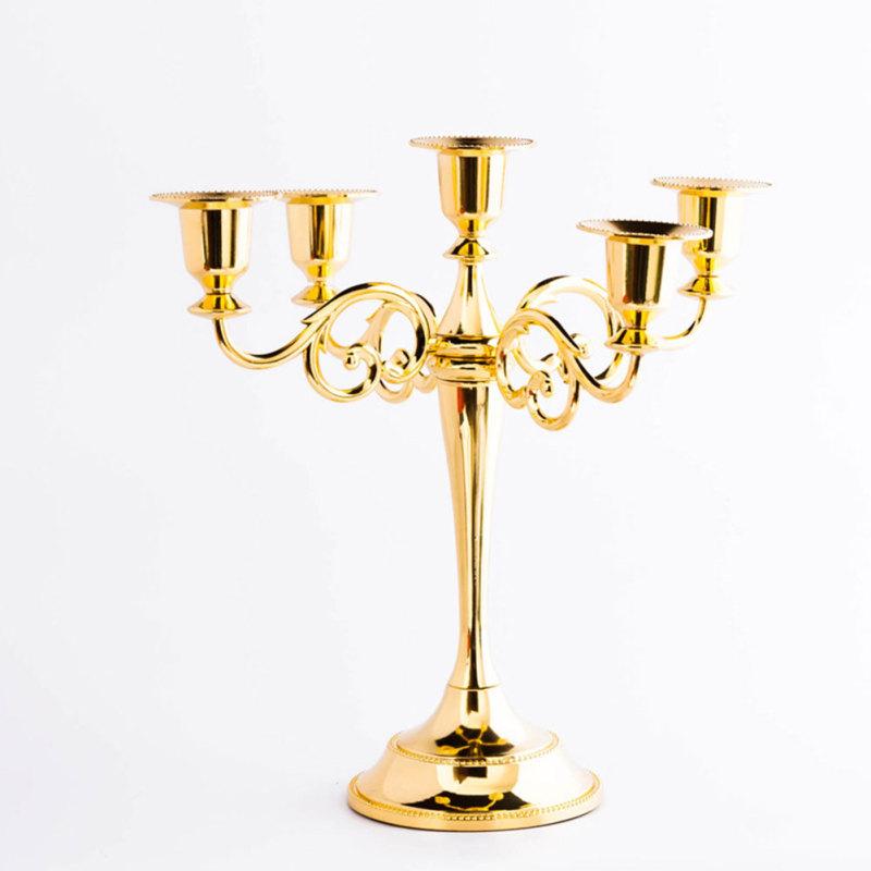 3Heads/5Heads Romantic Candelabra for Wedding Props Dinning Table Hotel Decor