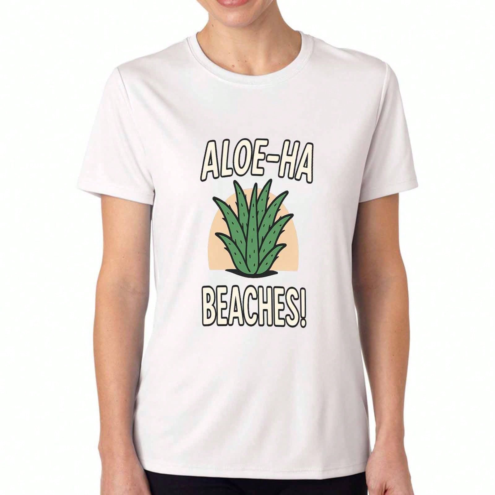 Aloe Vera Plant unisex s Cotton T Shirt, Pure Cotton Premium Print, Durable, Casual And Fashionable. Adorable Aloe You Vera Much Graphic Tee, Perfect S разноцветный