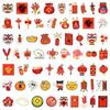 63 Festive New Year Graffiti Stickers for Skateboard, Notebook, and Water Cup Decor