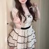 Polka dot tutu dress gentle girl dress sweet and cute waist senior birthday dress princess style cake dress