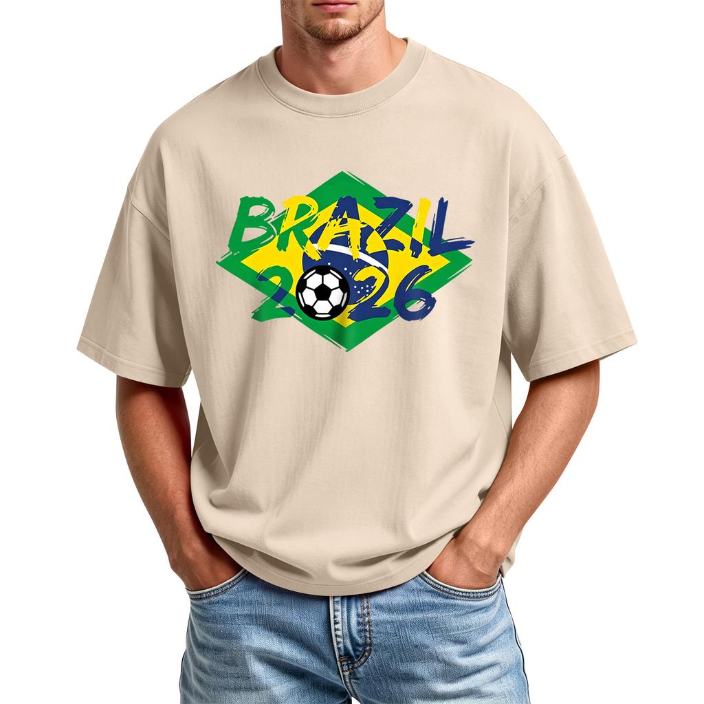 Men's Casual Short Sleeve Crew Neck T-Shirt with Graphic Print for Sports and Everyday Wear Lightweight Comfortable Fit
