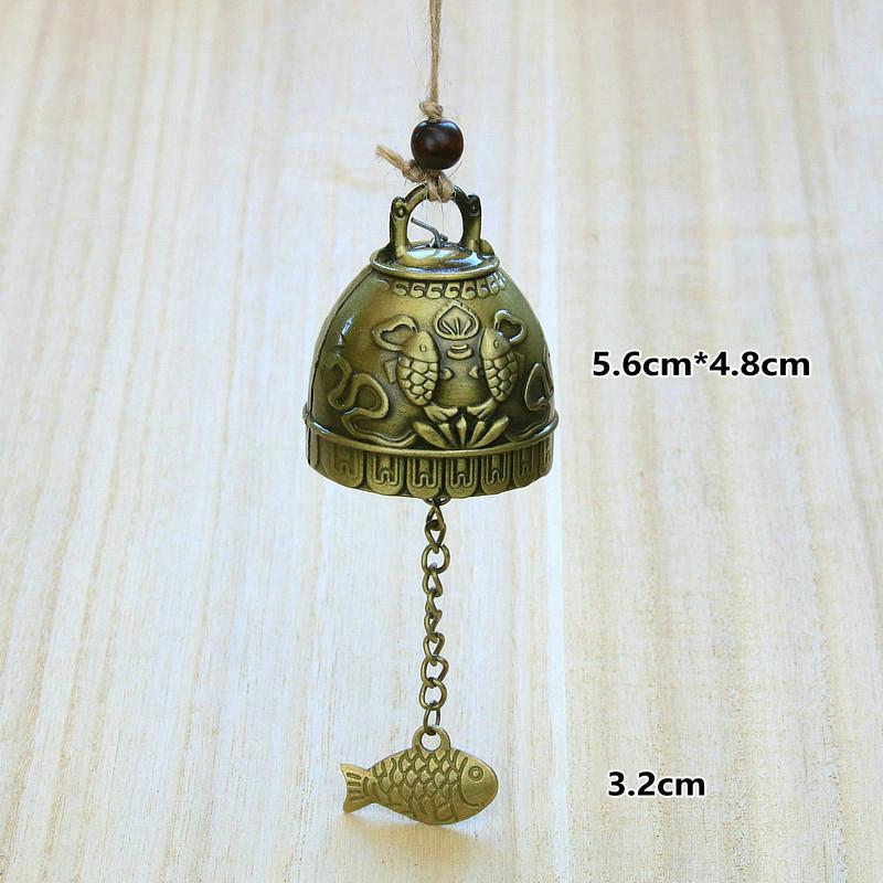 Campana a vento religiosa, Buddha, Buddismo, Campana di rame, Decorazione da appendere alla casa, Benedizione per la fortuna, Campanello a vento, Decorazione per auto, Artigianato
