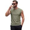 Men's Sleeveless Muscle Tank Top Breathable Mesh Panel Crew Neck Wide Shoulder Athletic Vest for Gym Running Training