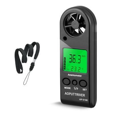 Professional Handheld Anemometer Measuring Wind Speeds Direction Temperature Humidity 5 Unit Wind Speeds Meter