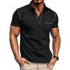 Polo estive da uomo a maniche corte che traspirano l'umidità Camicie casual con colletto Magliette da golf Polo leggere abbottonate slim fit Top da uomo