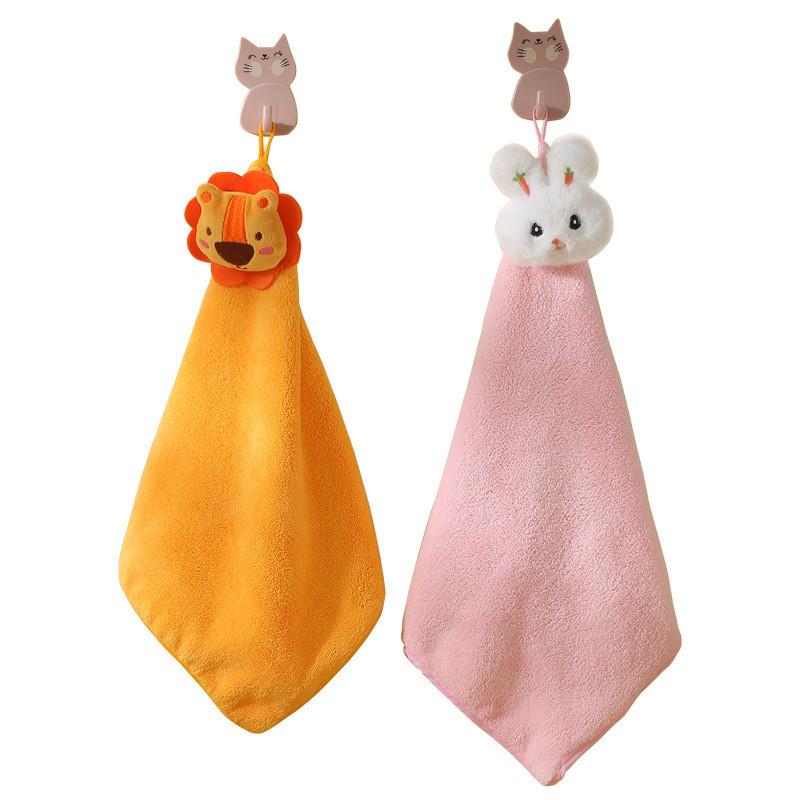 Gift Towel Creative Hand Towel Cartoon Animal Children's Square Towel Tulip Small Towel Gift Box Figurine