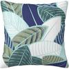 Leaf Wall Navy Blue Pine and Sage Green Leaves Mint Lines Throw Pillow Velvet Pillowcase Home Set Comfortable Square Bed Decoration Outdoor Sofa