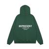 The correct version of the outer order Represents the small label letter sweater FOG printing high street men and women couples loose hoodie trend