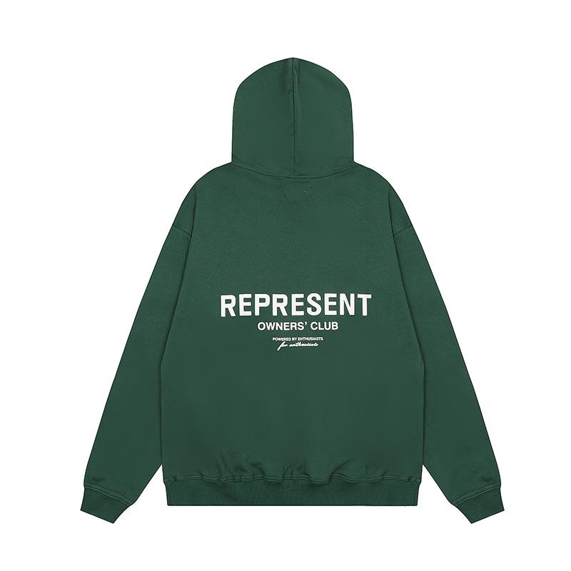 The correct version of the outer order Represents the small label letter sweater FOG printing high street men and women couples loose hoodie trend