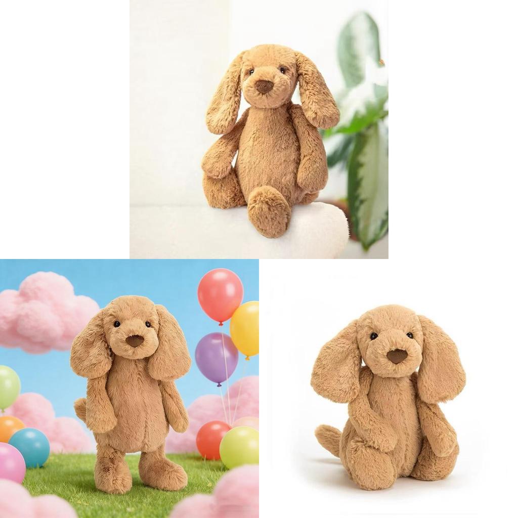 Plush Dog Toy With Soft Pp Cotton Filling For Girls And Kids