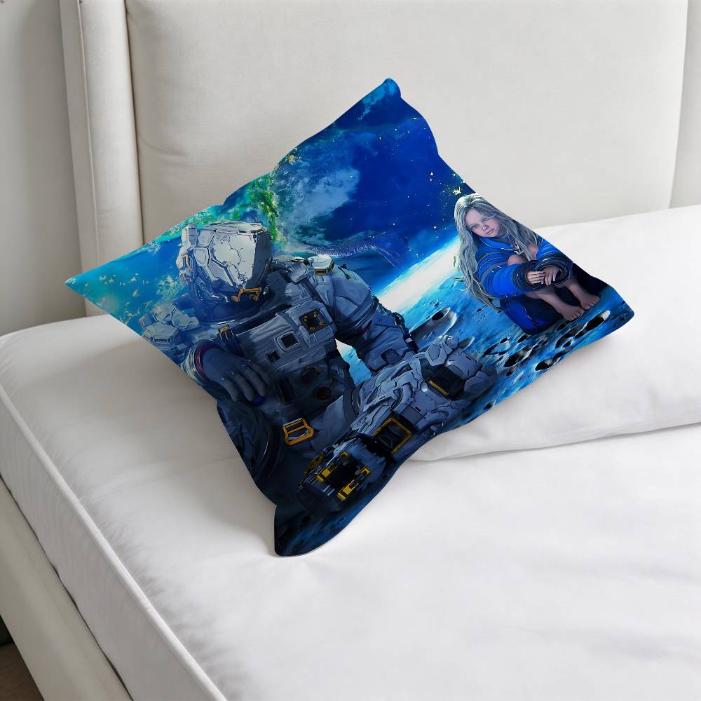 Hot PPRAGMATA Game Decorative Square Pillow Cover Modern Cushion Case for Living Room Bedroom