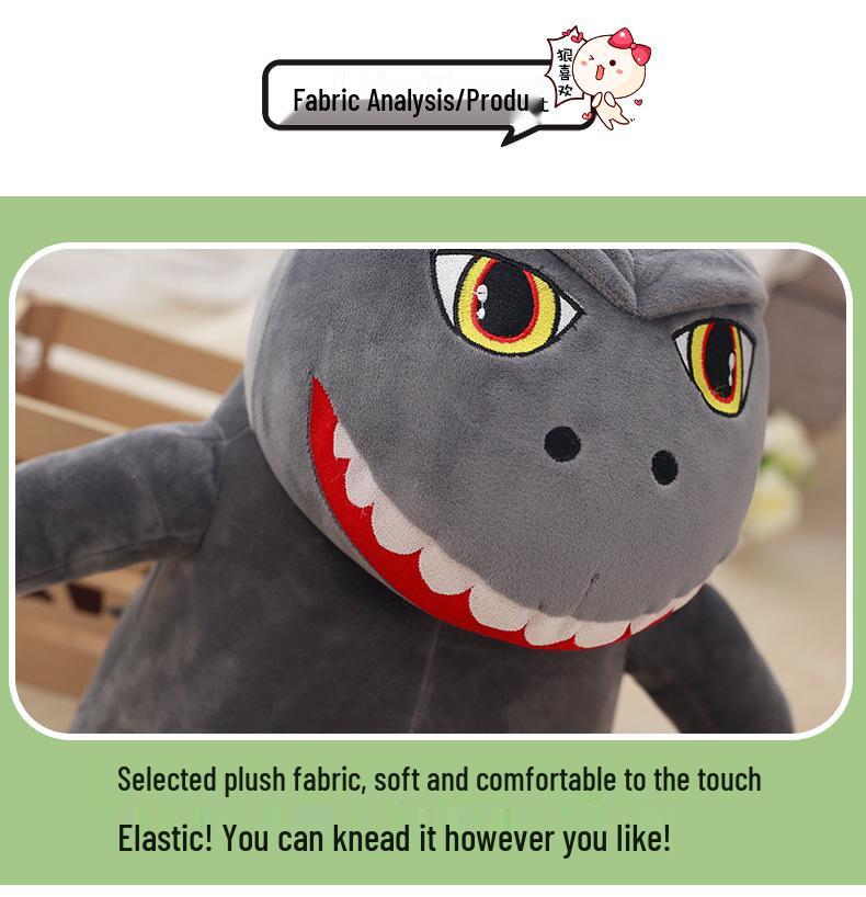 Q Version Godzilla Plush Toy: Cartoon Anime King of the Monsters Dinosaur Doll