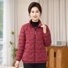 Autumn and Winter Mom's Warm Cotton Jacket Looks Thin for Middle Aged and Elderly Women's Cotton Jacket Lightweight Top