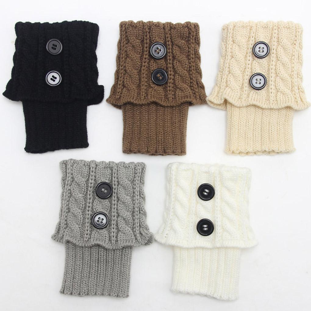 1 Pair Women Boot Socks Leggings Jeans Solid Color Leg Warmer Winter Warm Cold Weather Thermal Dressing Decoration