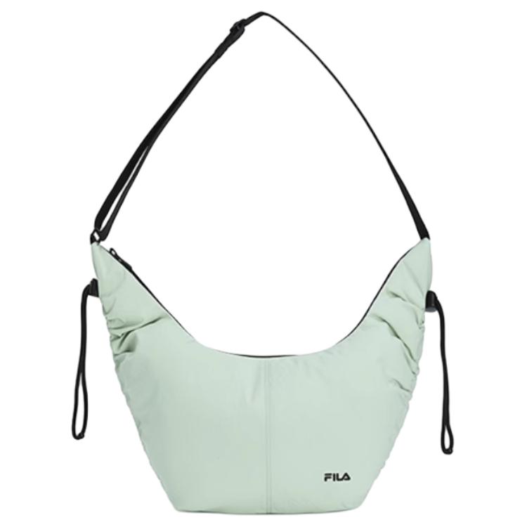 

FILA Fitness Lightweight Design Casual Simple Style Brand Logo Color Block Crossbody Fabric Shoulder Bag Women bags Light-Green A13W531163FGY Aqua Green