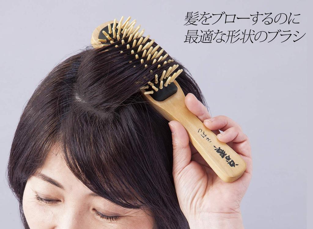Camellia Oil Boxwood Hair Blow Smooth Made In from Izu Toshima Brush, Brush, Dryer, Hair, Japan,