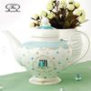 Creative European Bone China Tea Set: Cup, Saucer, Teapot, Dessert Plate, Double-Layer Fruit Bowl, Mix & Match