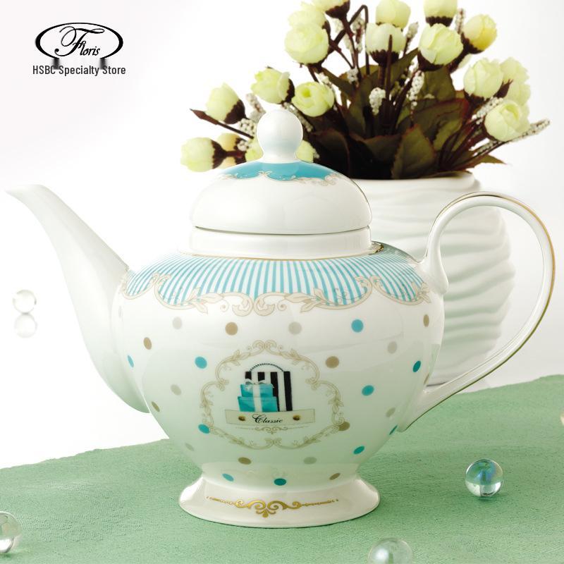 Creative European Bone China Tea Set: Cup, Saucer, Teapot, Dessert Plate, Double-Layer Fruit Bowl, Mix & Match