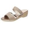 Soft Leather Sandals Soft Platform 2025 New Comfortable Cool Slippers Mother Summer Versatile Fashion Wedge Heel Women's Shoes Trend