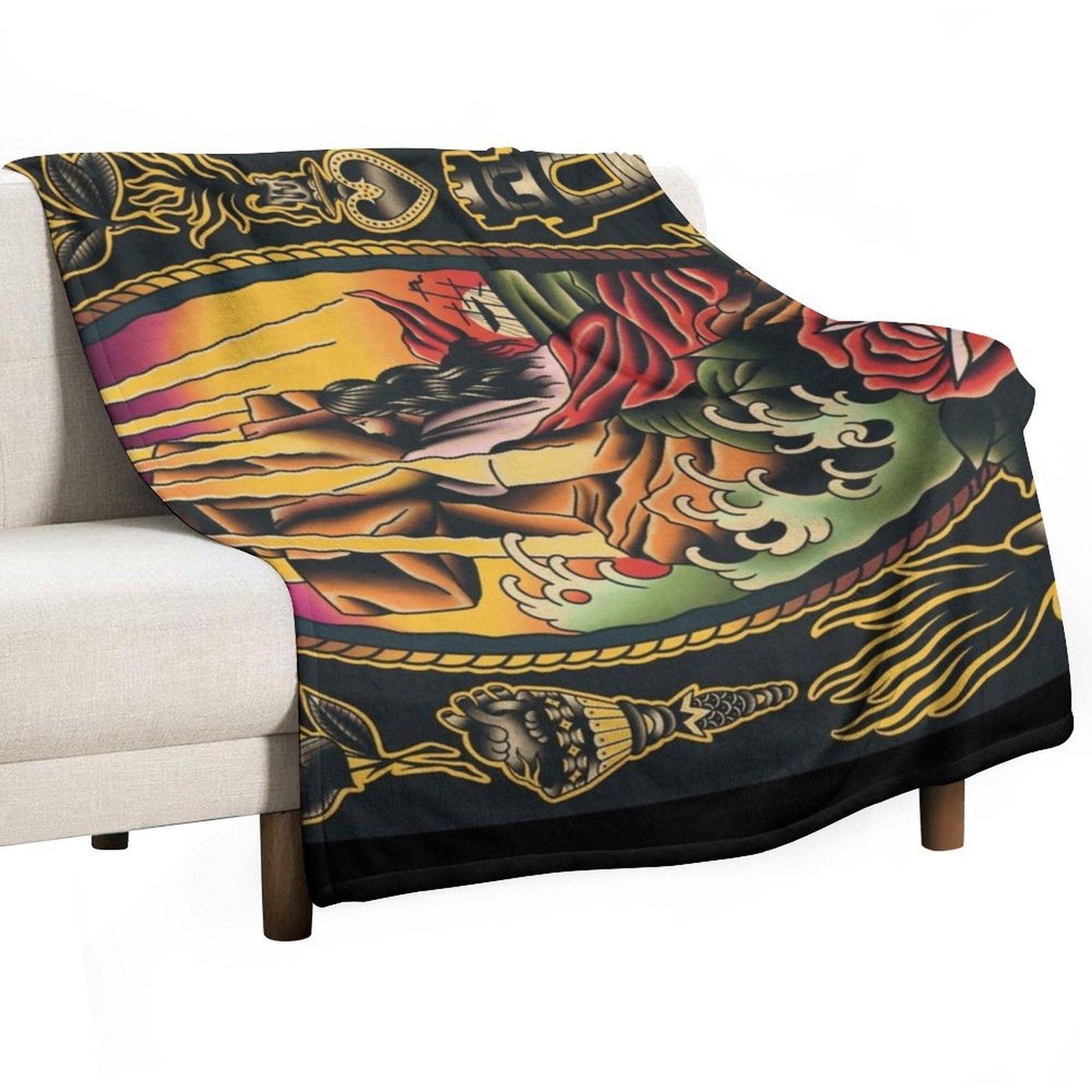 Rock of Ages watercolor ((horizontal version)) Throw Blanket Moving Extra Large Throw Tourist Furry Blankets 30x40in