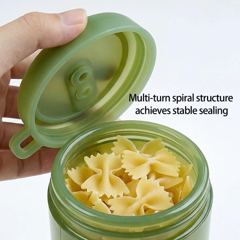 Clear View Silicone Seal Storage Jar For Easy Content Identification In Kitchen Supplies Without Opening The Lid