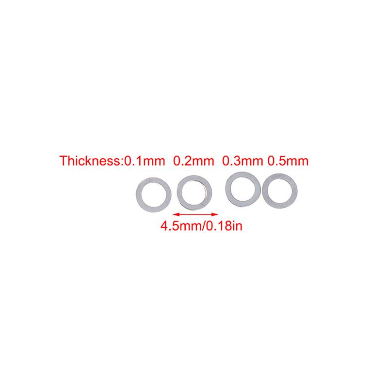 

40Pcs Stainless Steel Precision Shim Fit Gear Set Adjustment Shim Set Gear Set Slit Shims For Gearbox Adjustment